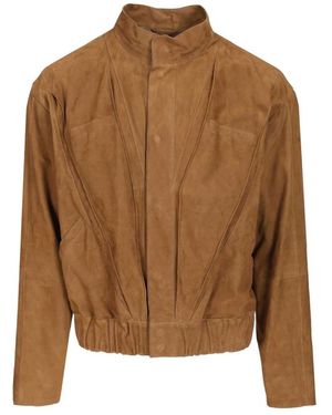 Giorgio Armani Leather Jackets - Brown