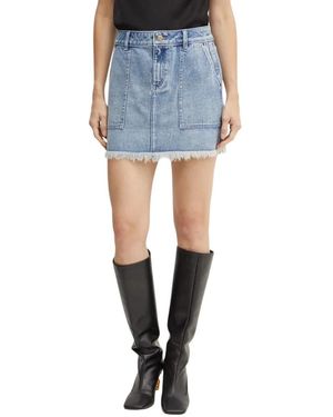 Michael Kors Rokken ,Blauw ,Leer Gedetailleerde Denim Minirok