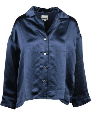 Bellerose Satijnen Blouse - Blauw