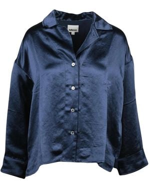 Bellerose Satinhemd - Blau