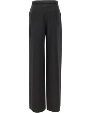 Max Mara Broeken ,Zwart ,Wol Berard Wijde Broek