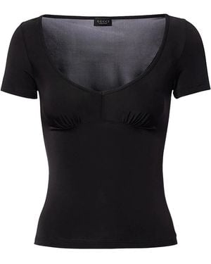 Gucci Tops ,Zwart ,Katoen S/S T-Shirt