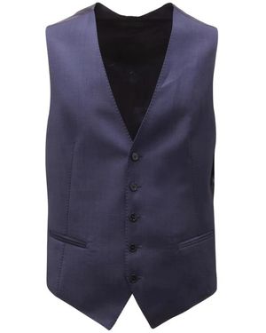 Tagliatore Kostuums ,Blauw ,Wol 1678Av Wollen Vest E