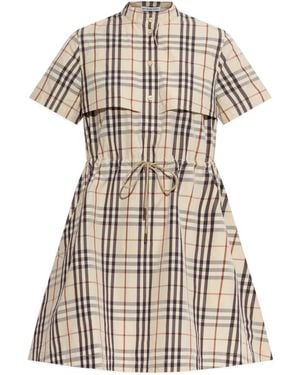 Burberry Kleedjes ,Katoen Isotta Dress - Naturel