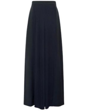 Max Mara Wolbroek Met Plissé-Plooien - Blauw