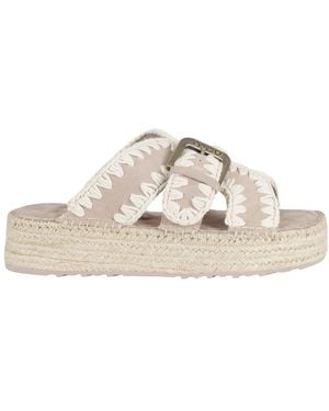 Mou Schoenen ,Jute Jute Sandal - Wit
