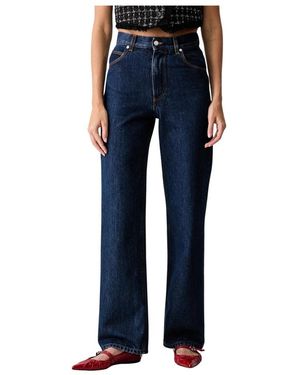 MSGM Jeans ,Blauw ,Katoen Straight Jeans