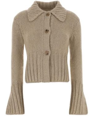 KHAITE Tansy Cardigan - Naturel