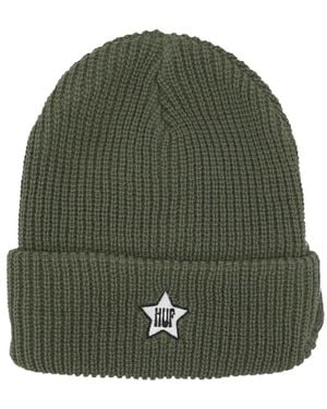 Huf Geribbelde Visor Beanie Avocado Hoed - Groen