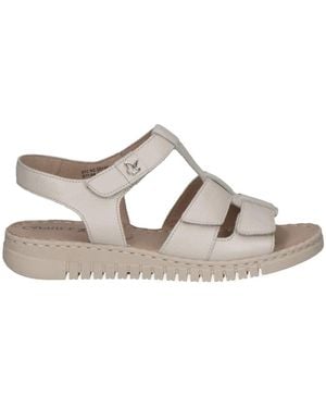 Caprice Flat Sandals - Grey