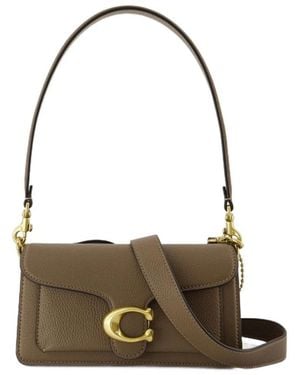 COACH Tabby schultertasche aus braunem leder - Mettallic
