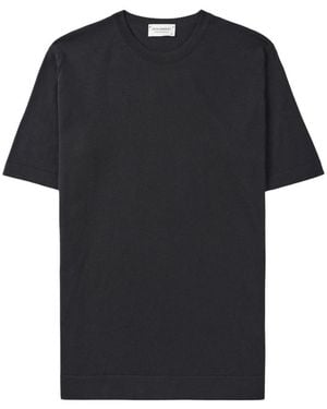 John Smedley T-Shirts - Black