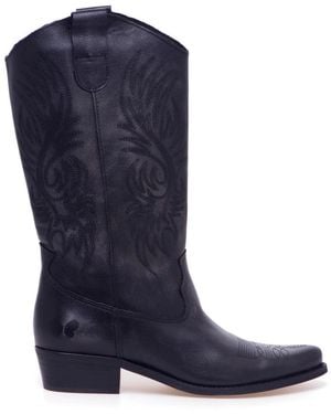 Felmini Cowboy & Biker Boots - Blue