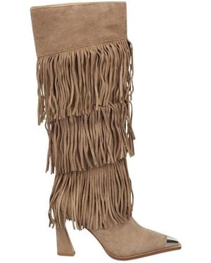 Alma En Pena. Cowboy & Biker Boots - Brown