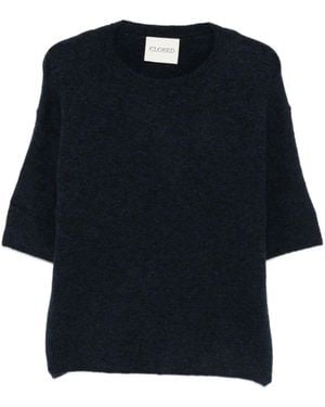 Closed Ronde Hals Gebreide Kleding - Zwart
