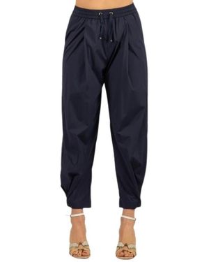 Herno Cropped Trousers - Blue