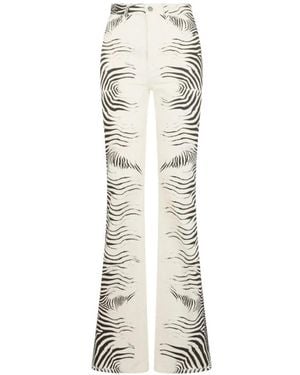 Roberto Cavalli Flare Jeans - White
