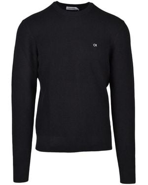 Calvin Klein Pullover Aus Baumwolle - Blau