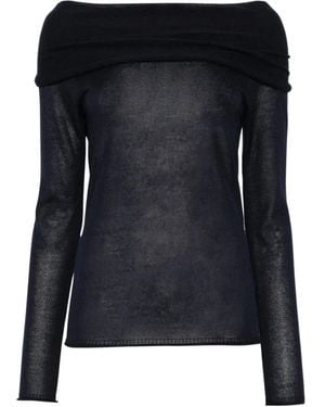 Roberto Collina Round-Neck Knitwear - Nero