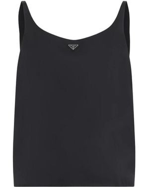 Prada Sleeveless Tops - Negro