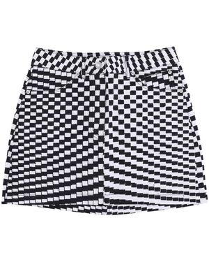 Obey Zwart Multi Mini Rok Met Zakken
