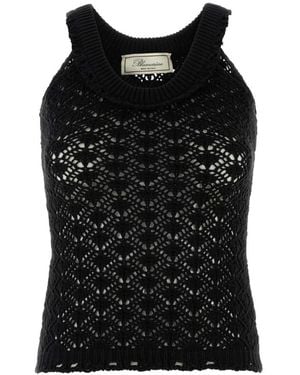 Blumarine Sleeveless Tops - Negro
