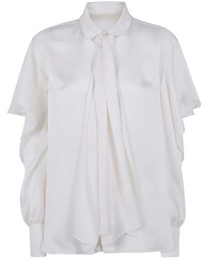 Sacai Satijnen Blouse - Wit