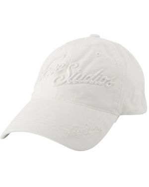 Acne Studios Cotton Hat - White