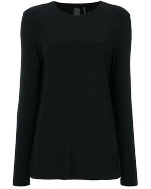 Norma Kamali Rondgebreide Trui Met Lange Mouwen - Zwart