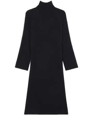 A.P.C. Geribbelde Gebreide Jurk - Zwart