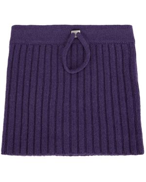 Malo Accessoires ,Paars ,Kasjmier Klassieke Kraag Warm-Up