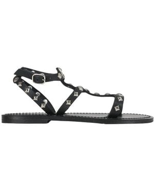 K. Jacques Flat Sandals - Black