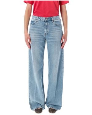 FRAME Gerades Jeans - Blau