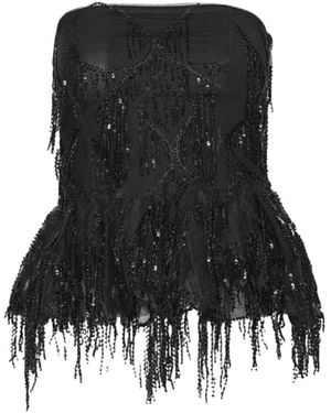 ROTATE BIRGER CHRISTENSEN Sleeveless Tops - Black