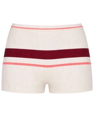 Self-Portrait Short Shorts - Red