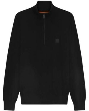 BOSS Hoodies & Sweatvesten ,Zwart ,Katoen Kanobix S