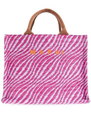 Marni Tote Bags - Purple
