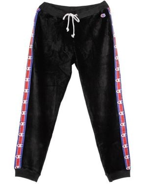 Champion Schwarze Damen Hose Mit Rippenbündchen