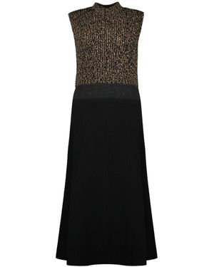 Prada Long Wool Dress - Zwart