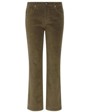 Denim Studio Straight Trousers - Green