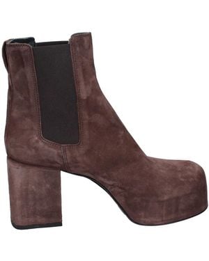 Moma Heeled Boots - Brown