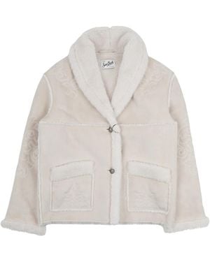 MC2 Saint Barth Faux Fur & Shearling Jackets - White