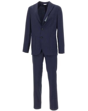 Boglioli Single Breasted Suits - Blue