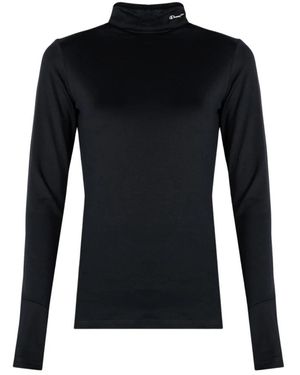 Champion Tops ,Zwart ,Polyester Elegante Aansluitende Top