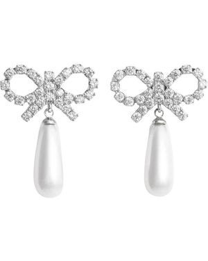 Self-Portrait Earrings - White