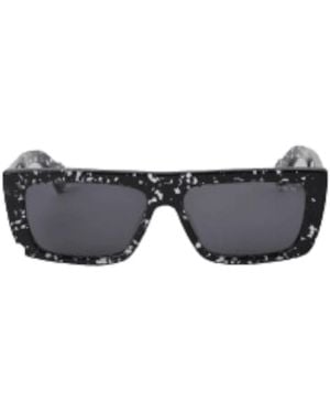 Marcelo Burlon Schwarze squadrata sonnenbrille - Grau
