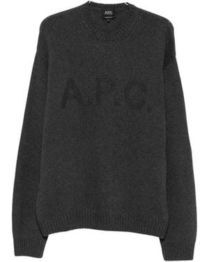 A.P.C. Round-Neck Knitwear - Negro