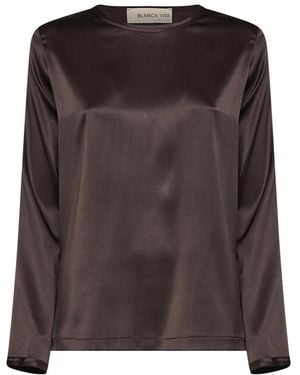 Blanca Vita Blouses - Brown