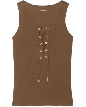 Zadig & Voltaire Sleeveless Tops - Brown