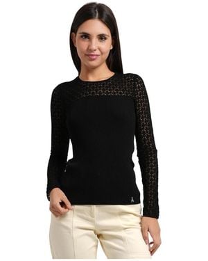 Patrizia Pepe Round-Neck Knitwear - Noir